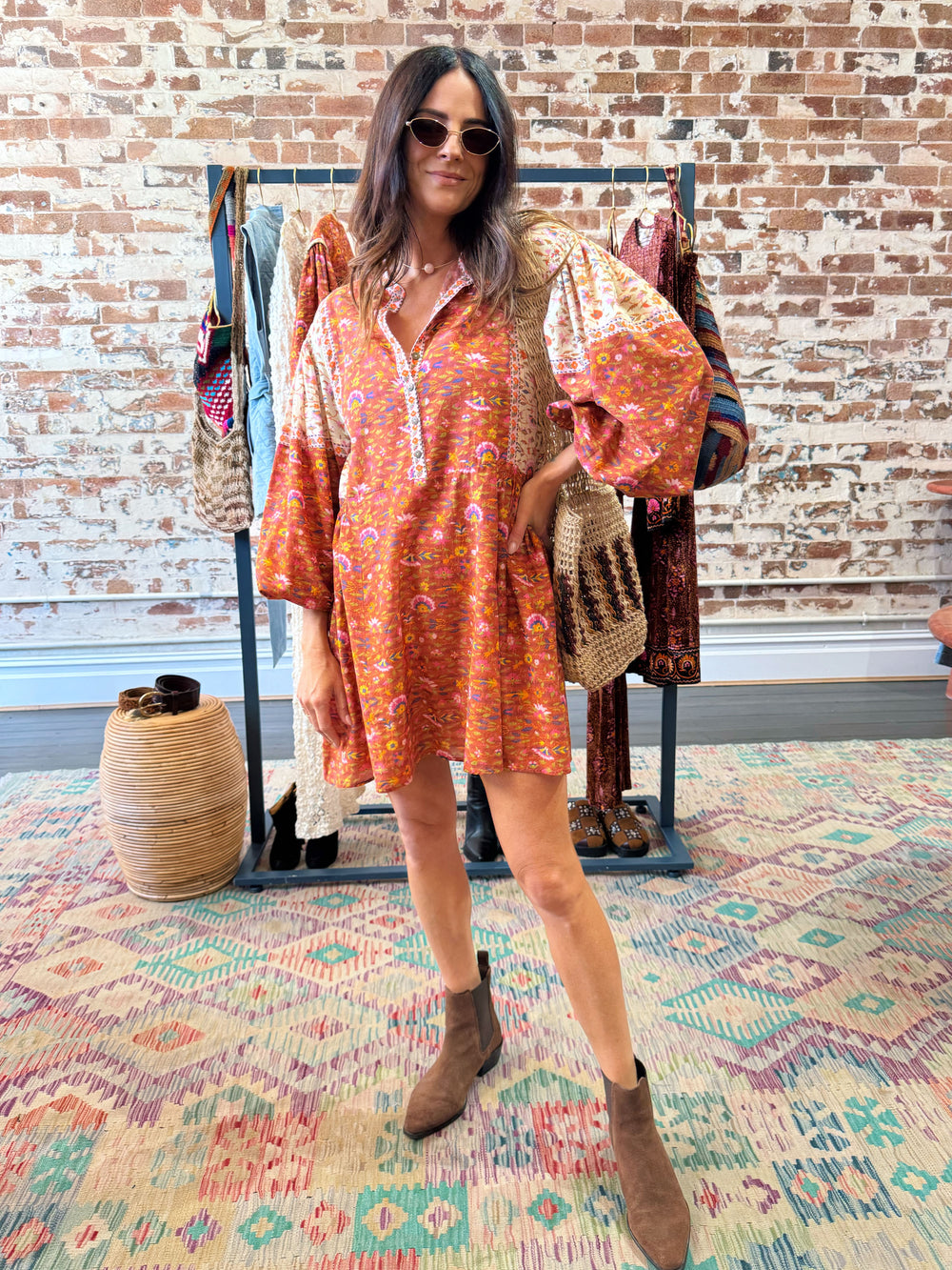 Soraya Mini Smock Dress | Boteh