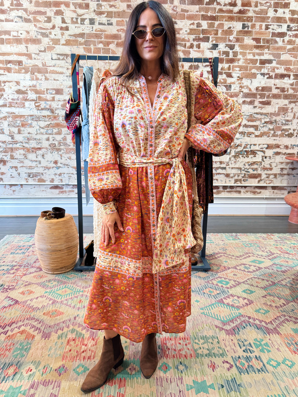 Soraya Midi Smock dress | Boteh