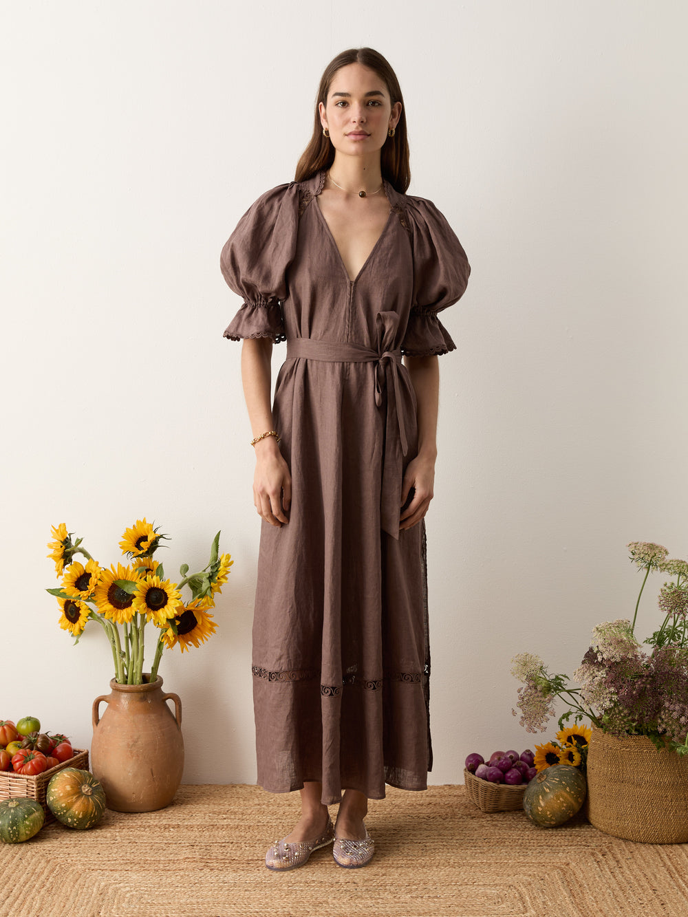 myra smock maxi dress | Boteh