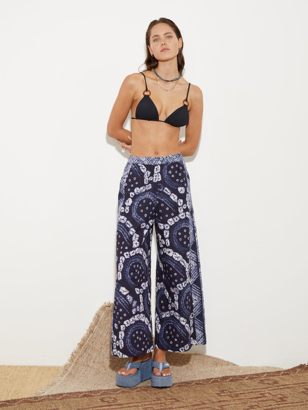 Vea Shibori Wide Leg pant