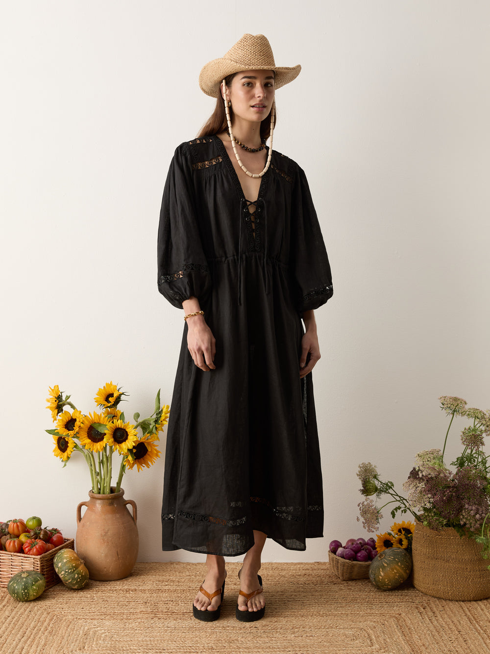 atlas maxi smock dress | Boteh