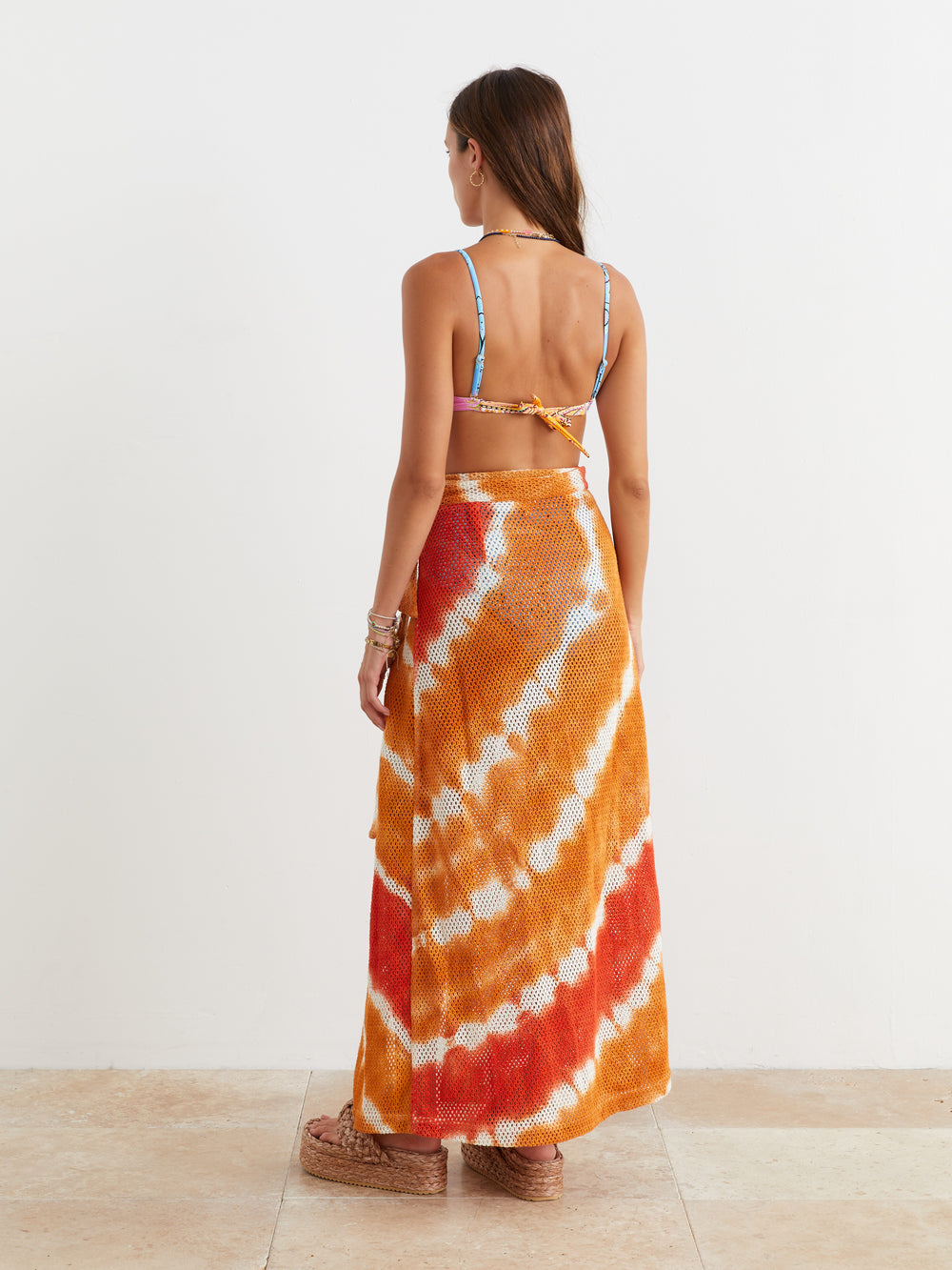 Citrine Net Wrap Skirt | Boteh