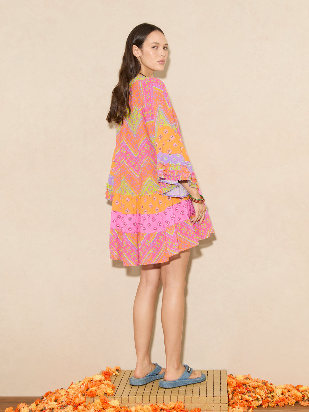 Orsay Tiered Smock Mini Dress | Boteh