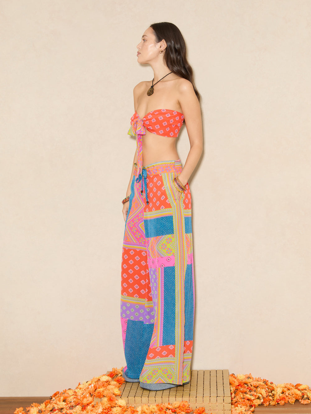 Rani Silk Wide Leg Pant | Boteh