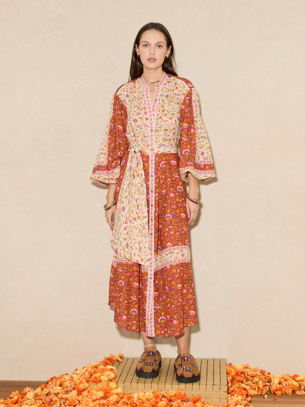Soraya Midi Smock dress | Boteh