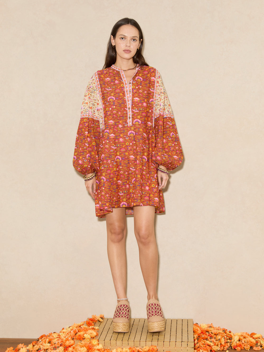 Soraya Mini Smock Dress | Boteh