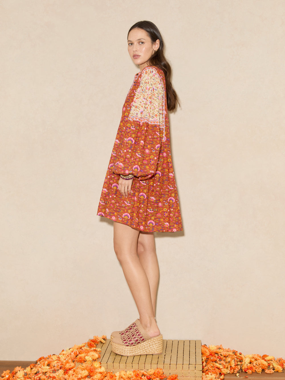 Soraya Mini Smock Dress | Boteh