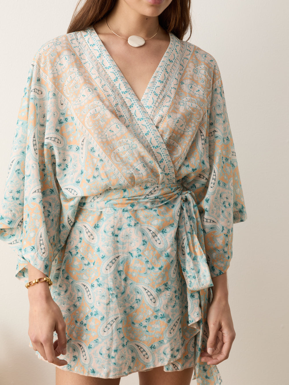 kynthos flared robe dress | Boteh