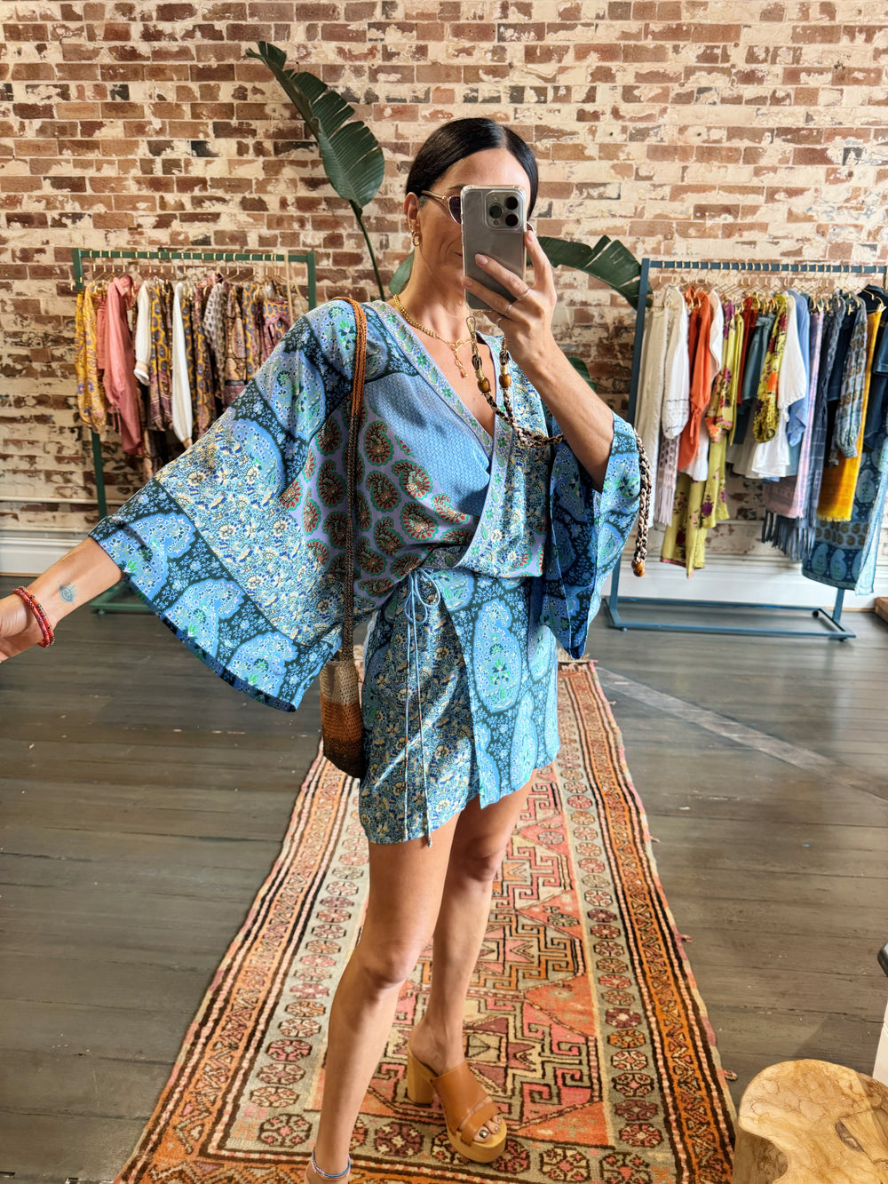 Onda Silk Robe Dress | Boteh