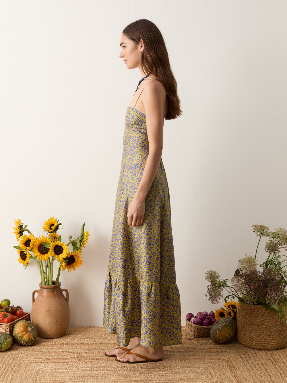 verve bodice maxi dress | Boteh