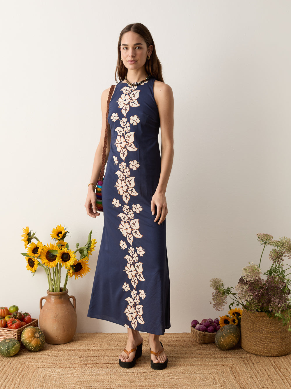 palmetto column maxi dress