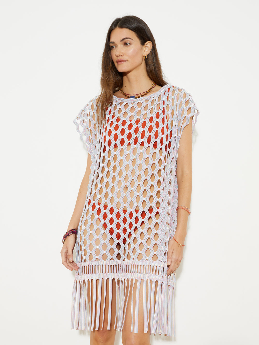 Riva Macrame Jacquard Tunic | Boteh