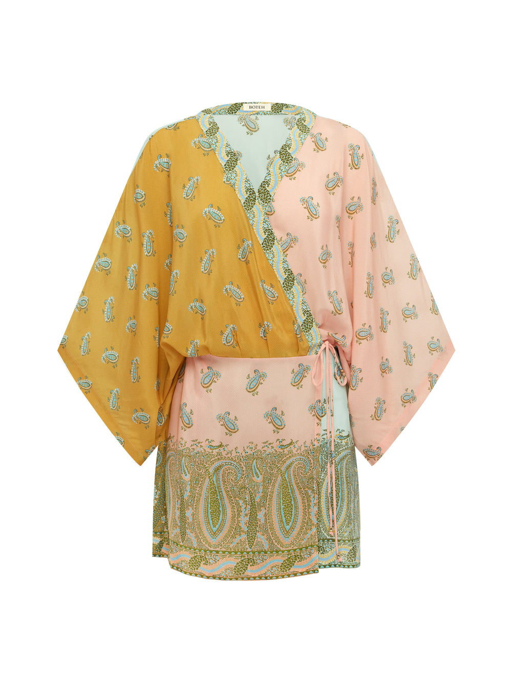 lucent silk robe mini dress | Boteh