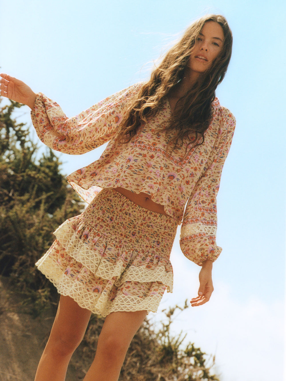 Soraya Shirred Mini Skirt | Boteh