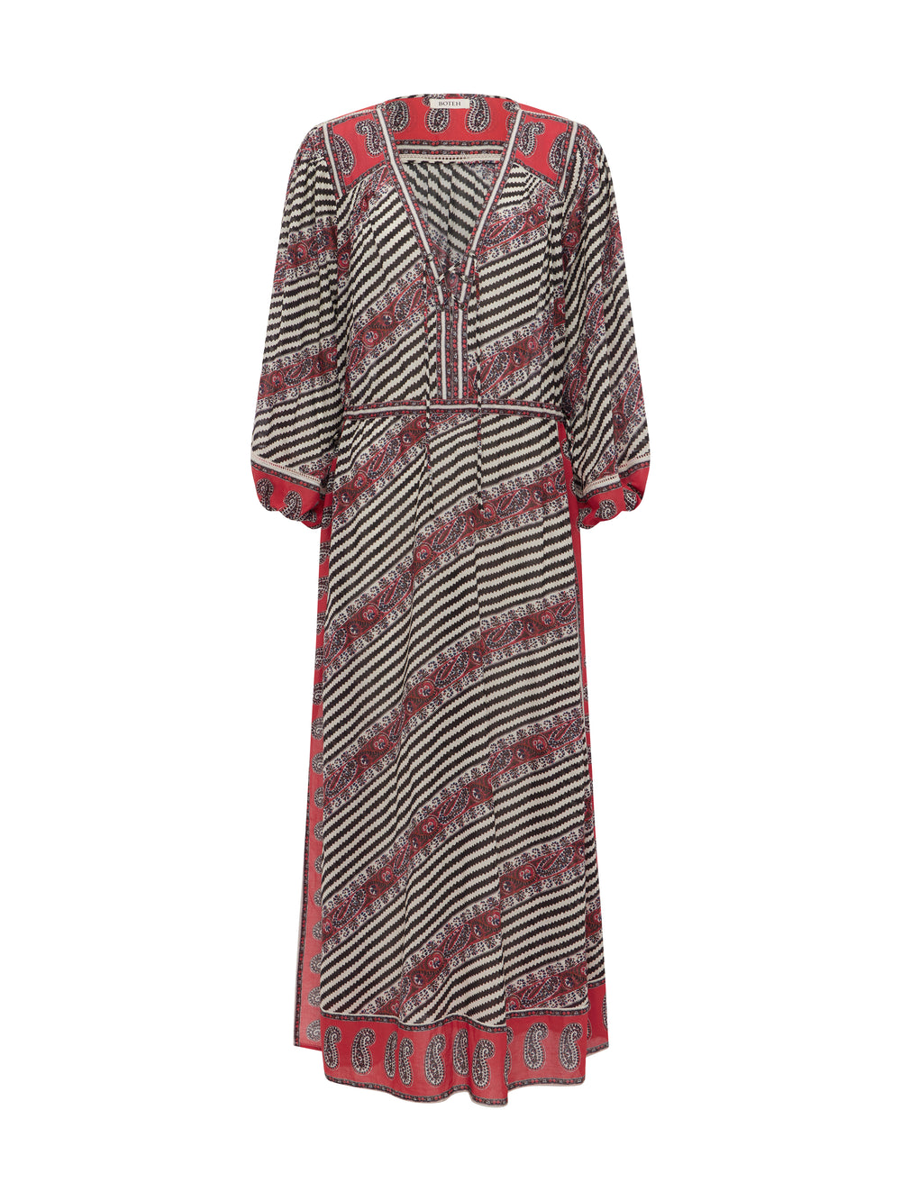 marquee lace up maxi smock dress | Boteh