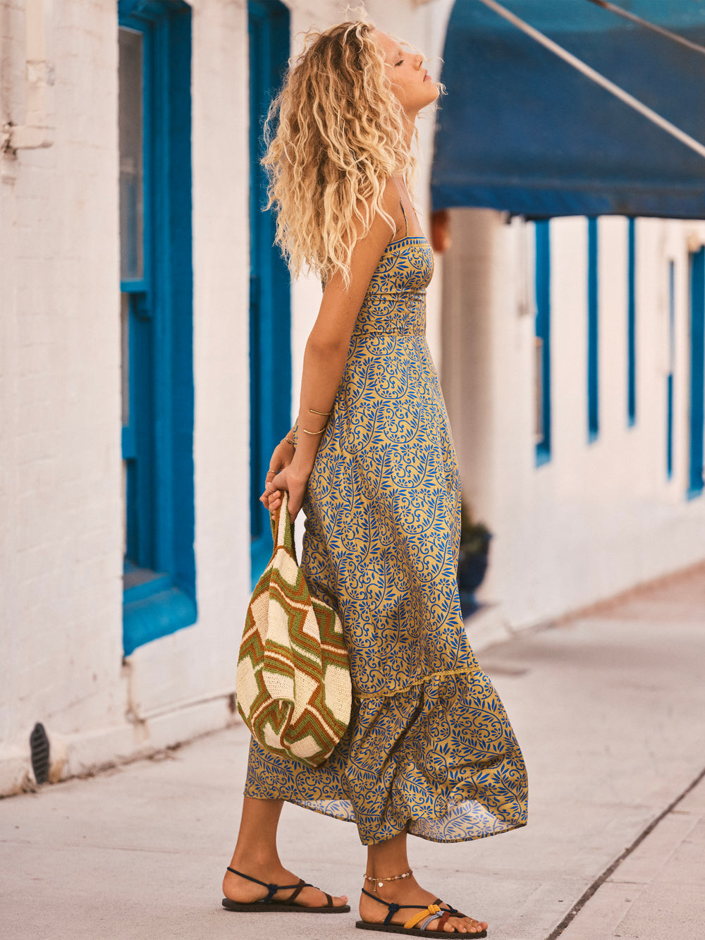 verve bodice maxi dress