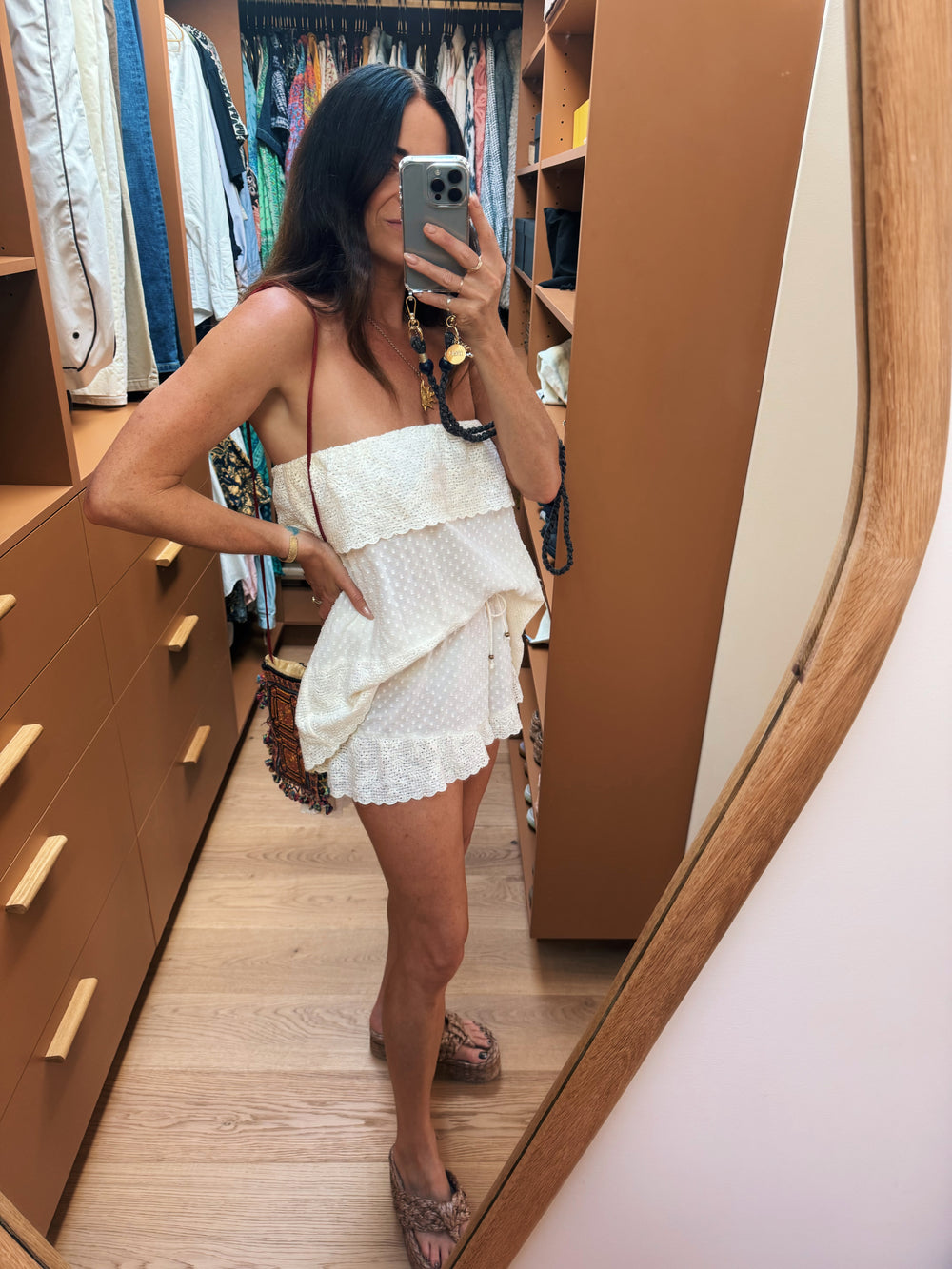 serenia strapless frill top | Boteh