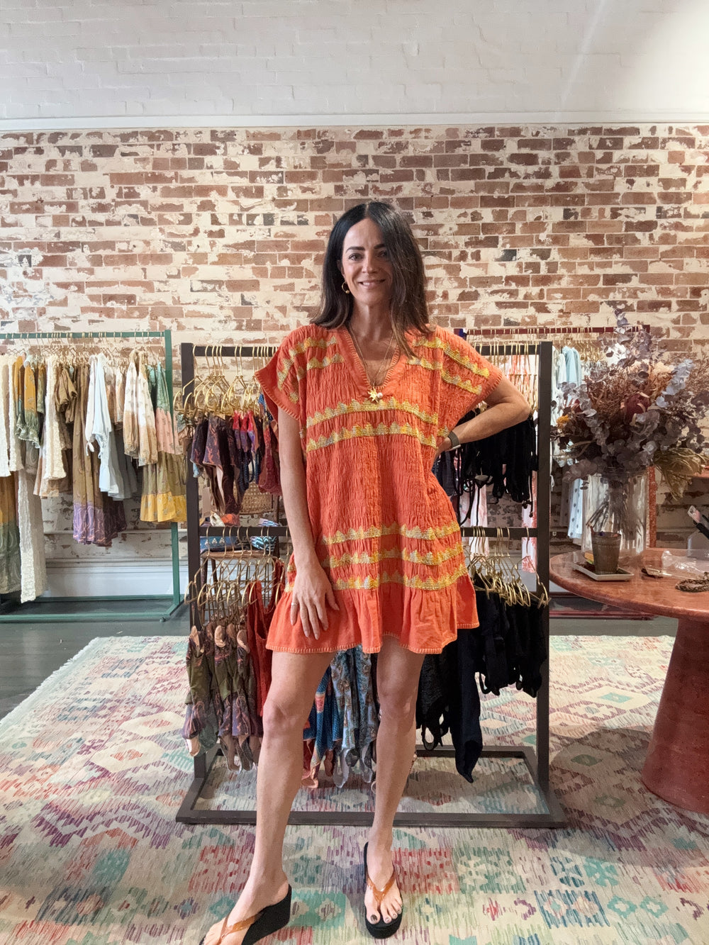 Hera Tunic Terracotta | Boteh