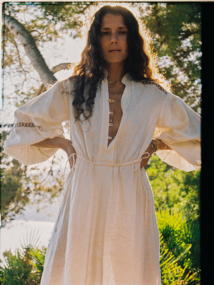 Ismena Maxi Smock Dress