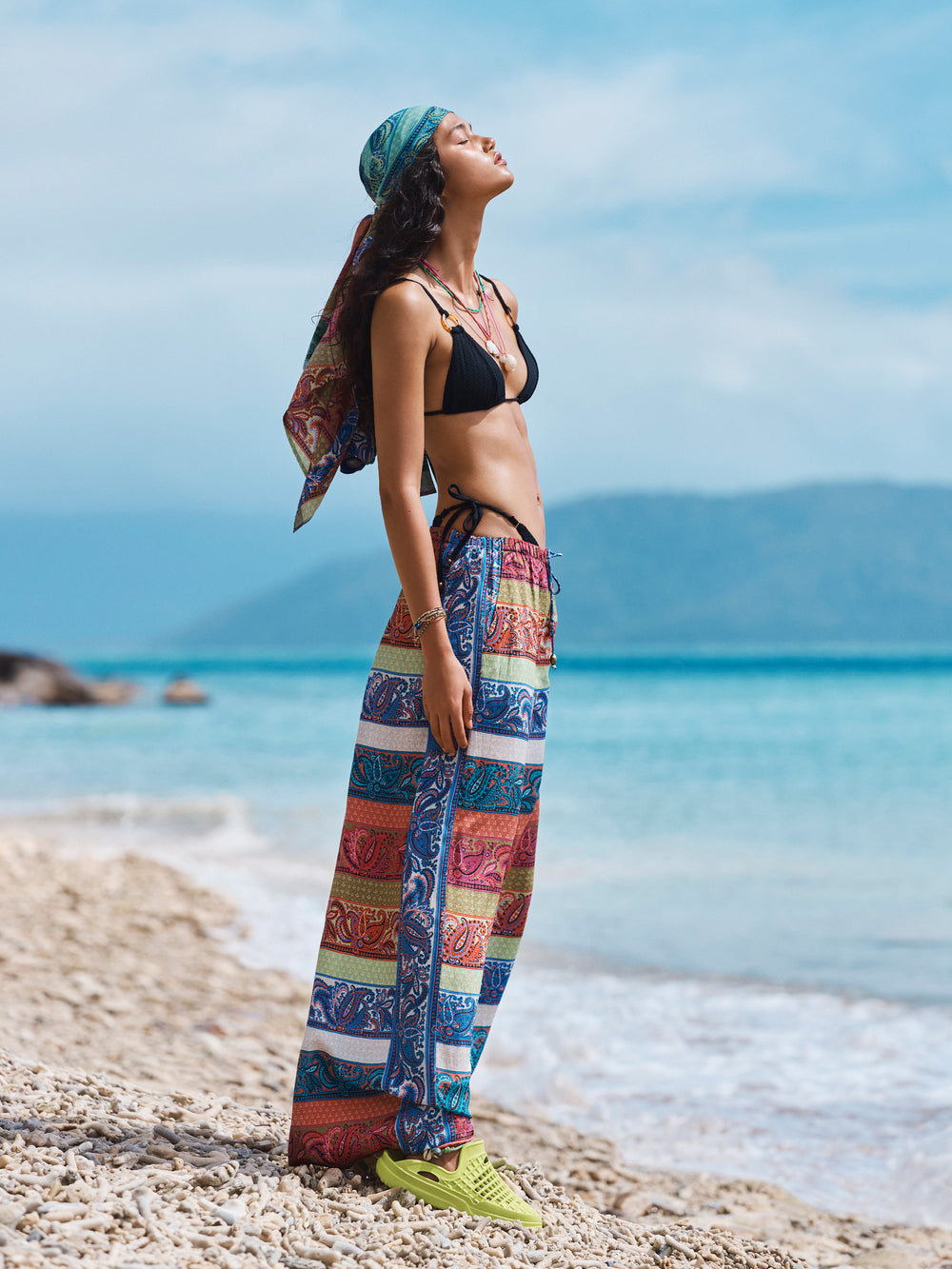 Marseille Silk Wide Leg Pant | Boteh