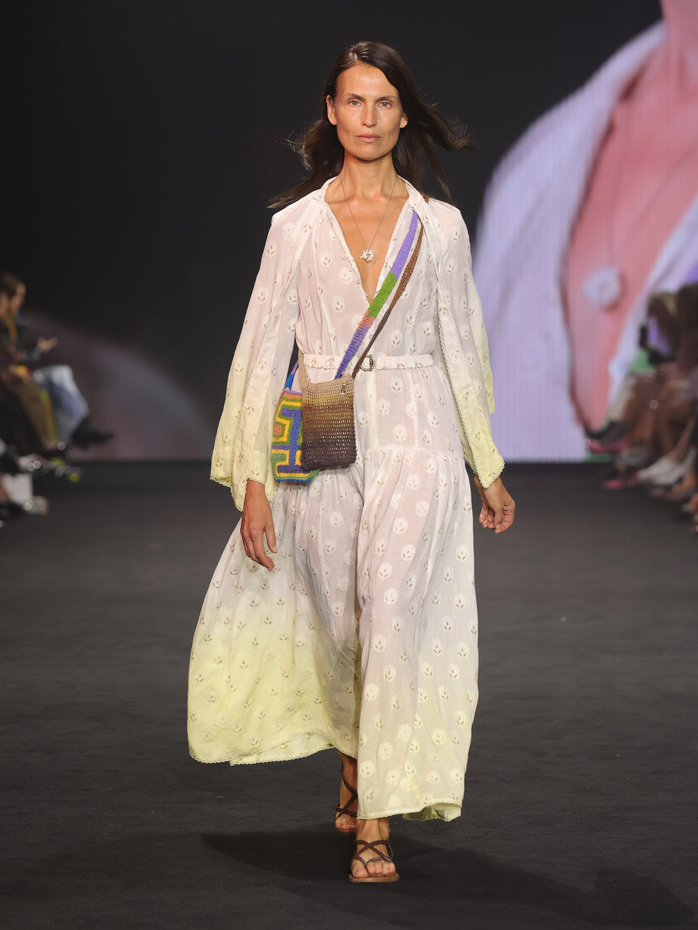 Vespara Wide Sleeve Maxi Smock Dress | Boteh