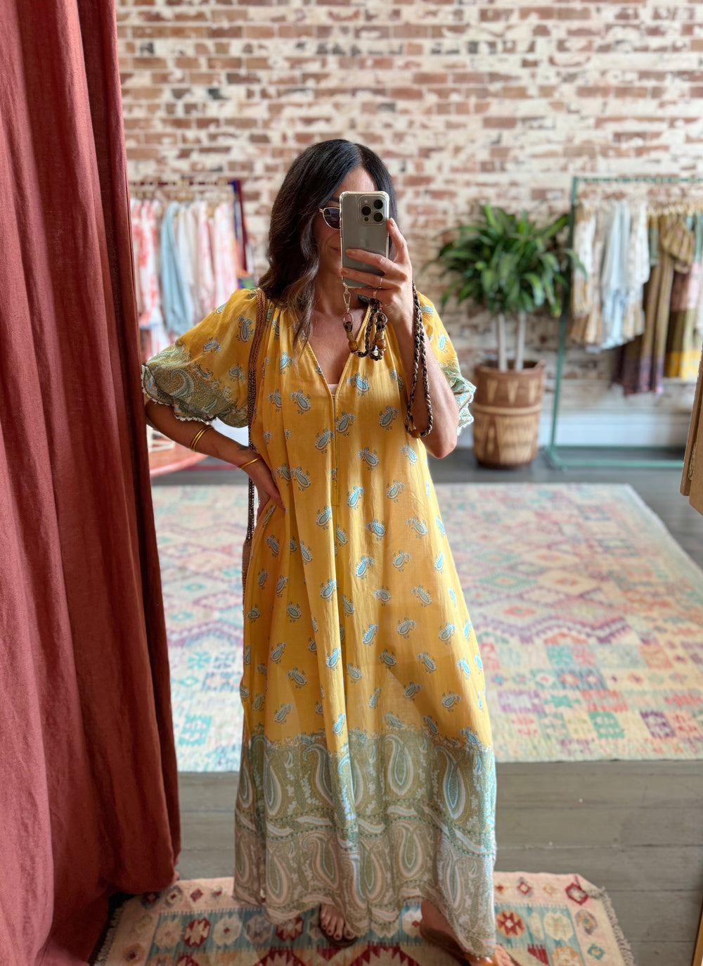 Lucent Maxi Smock Dress | Boteh