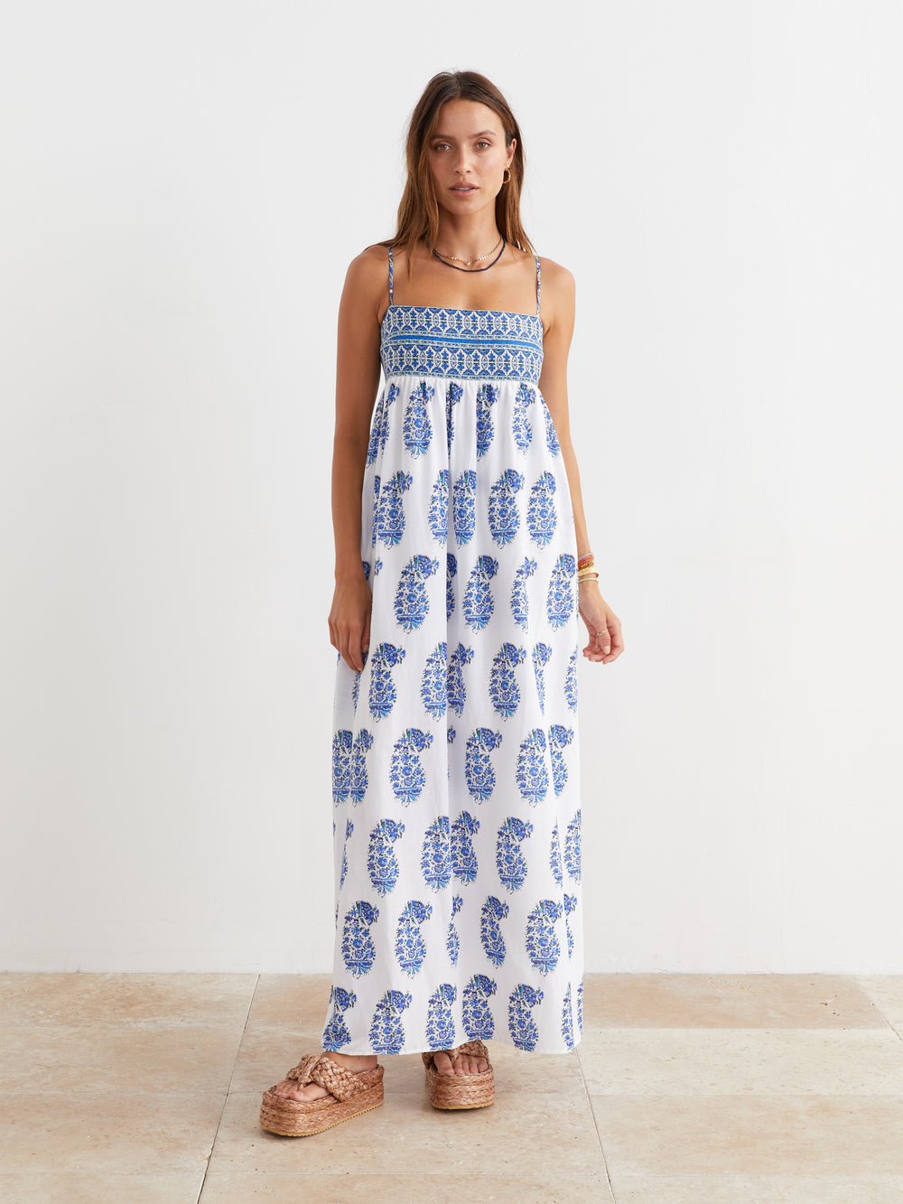 Mar Fine Strap Maxi Dress